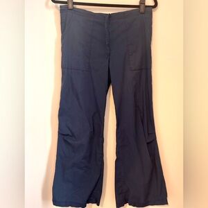 Be Present Drawstring Split-Leg Capris – Navy Blue – Size M Rare & Discontinued